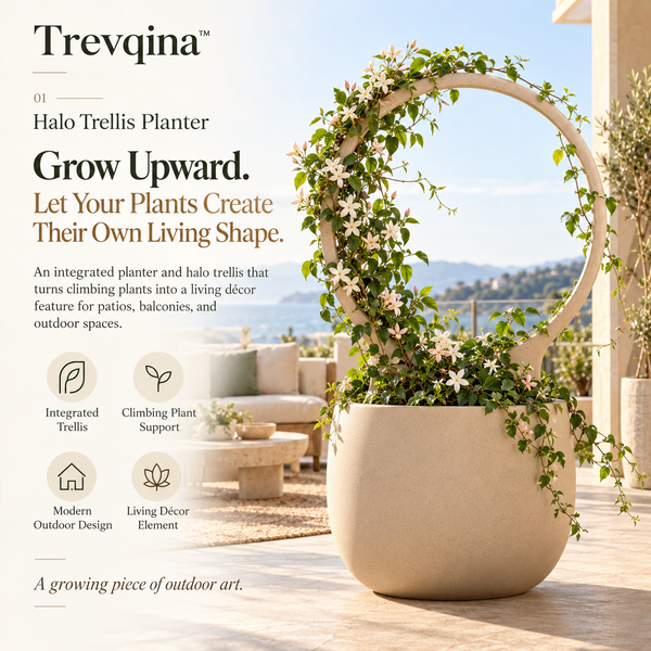 Trevqina™ Halo Trellis Planter