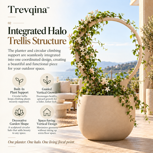 Trevqina™ Halo Trellis Planter