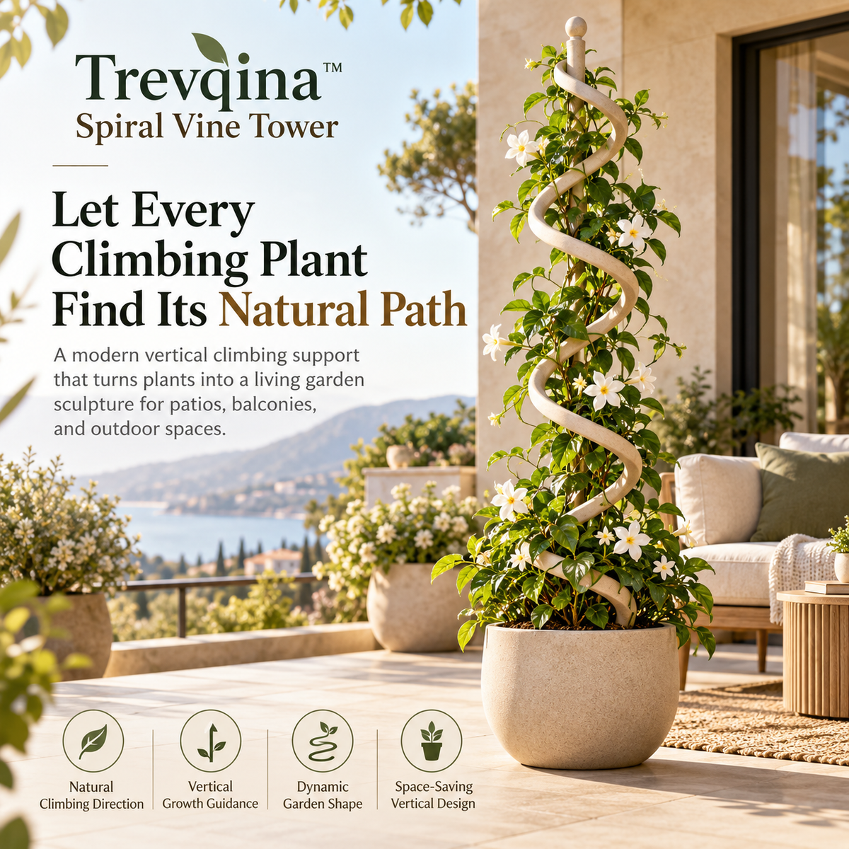 Trevqina™ Spiral Vine Tower