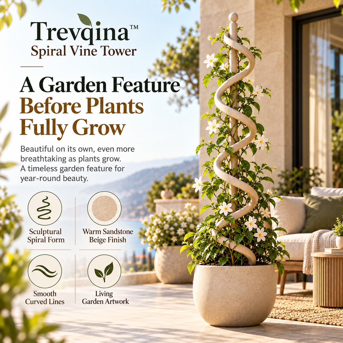 Trevqina™ Spiral Vine Tower