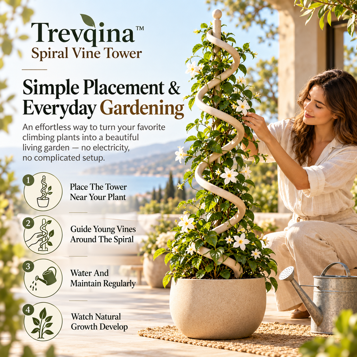 Trevqina™ Spiral Vine Tower