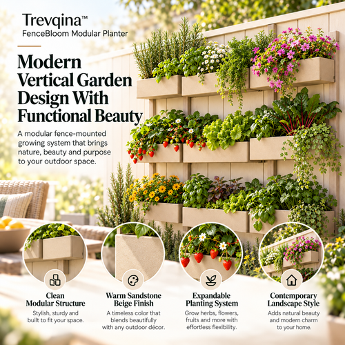 Trevqina™ FenceBloom Modular Planter