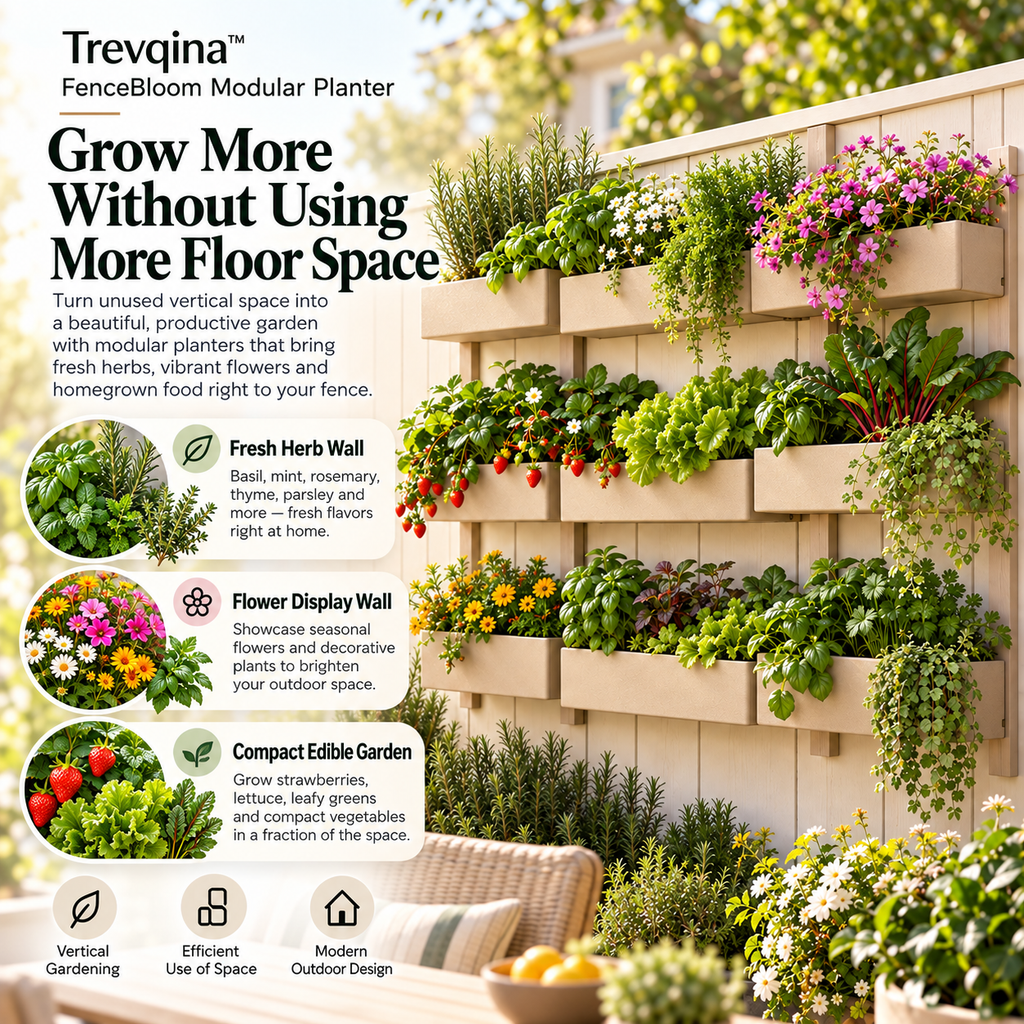 Trevqina™ FenceBloom Modular Planter